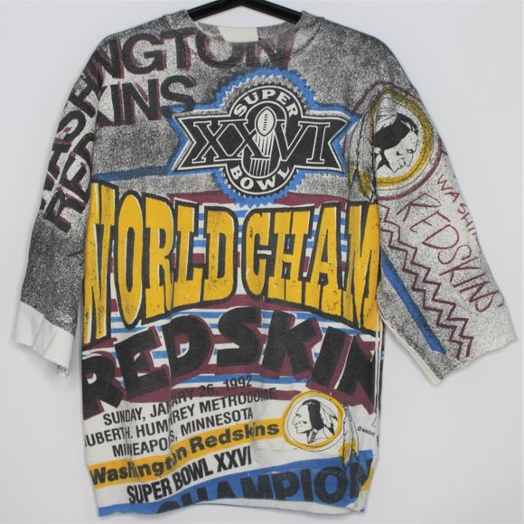 Unbranded Other - VTG 1992 Redskins 90's Spell Out Sweater M430